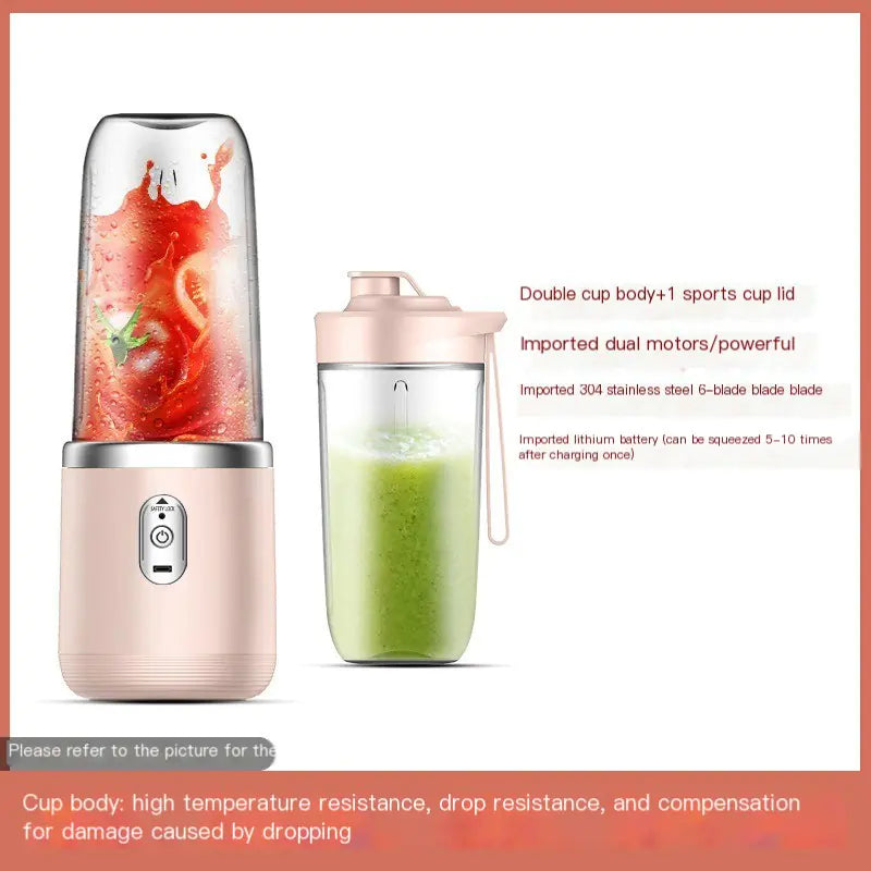 Portable Rechargeable Mini Blender Juice Cup (One Piece)
