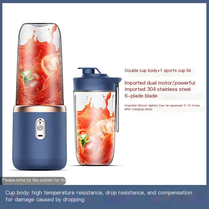 Portable Rechargeable Mini Blender Juice Cup (One Piece)