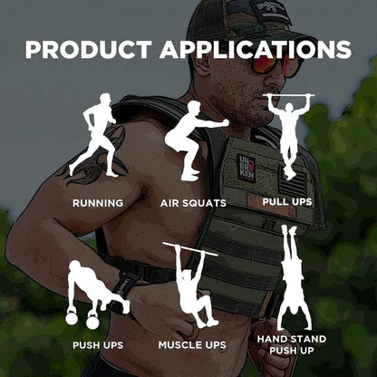 UBK MADE SPEED VEST Weighted Vest Woman Heavy-duty fabrics optimized for running and workouts 15lb sand plates (Green)