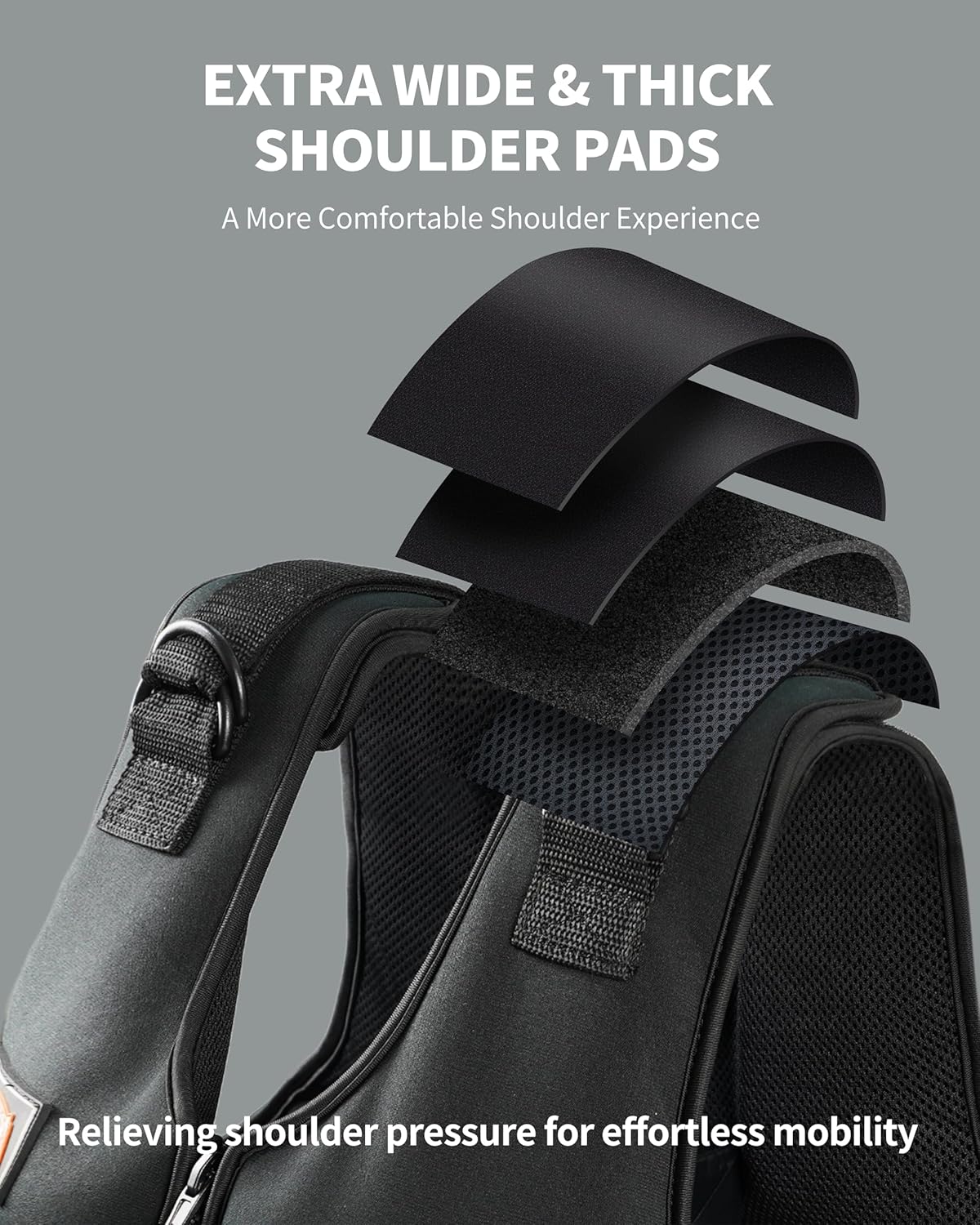 ZTTENLLY Adjustable Weighted Vest with Shoulder Pads-Adjustable Size-15/20/30/40/50lbs Body Weight Vest for Men & Women