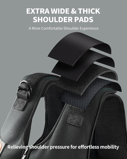 ZTTENLLY Adjustable Weighted Vest with Shoulder Pads-Adjustable Size-15/20/30/40/50lbs Body Weight Vest for Men & Women