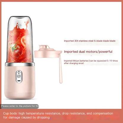 Portable Rechargeable Mini Blender Juice Cup (One Piece)