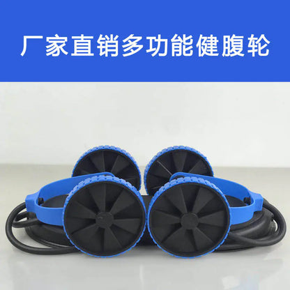 Double Wheel Ab Roller with Resistance Bands